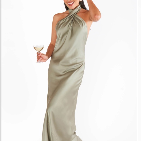 Show Me Your MuMu Jasmine Halter Maxi Dress- NWT - Picture 1 of 1